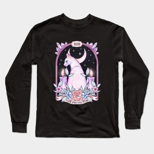 Cat tarot card design Long Sleeve T-Shirt